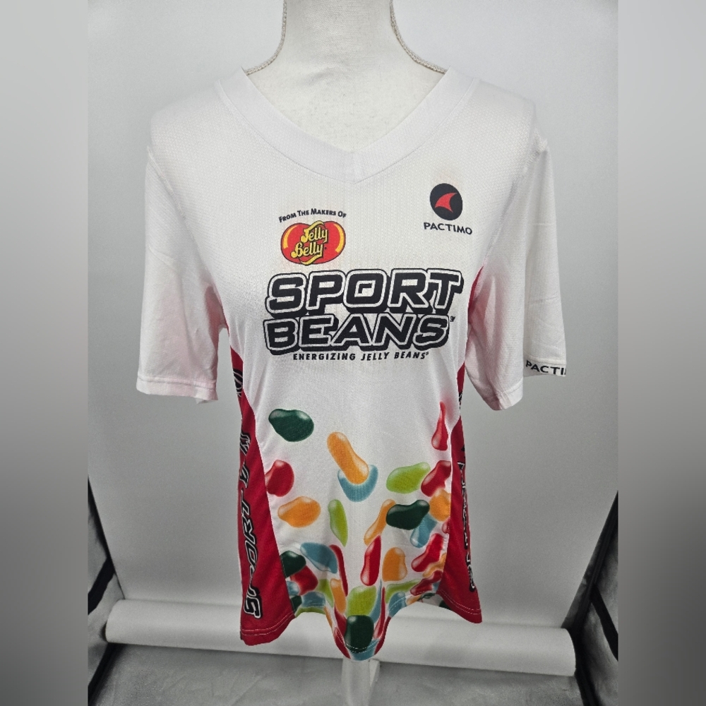 Pactimo x Jelly Belly Sport Beans Short Sleeve Tee in White XL (6556)